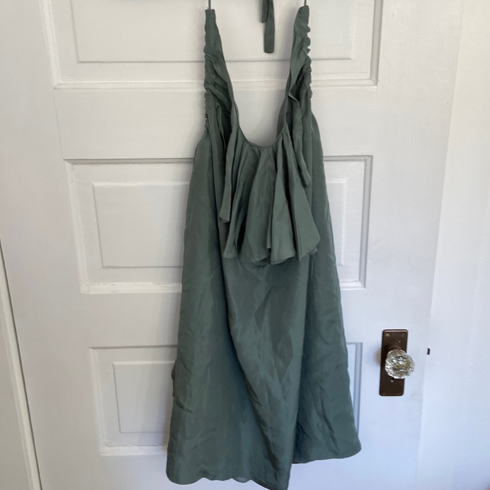 Danish designer Vadum halter dress, silk, o/s